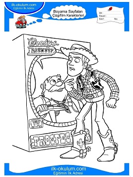 Çocuklar İçin Oyuncak Hikayesi Boyama Sayfaları 